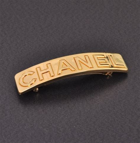 barrette chanel|Chanel hair clip vintage.